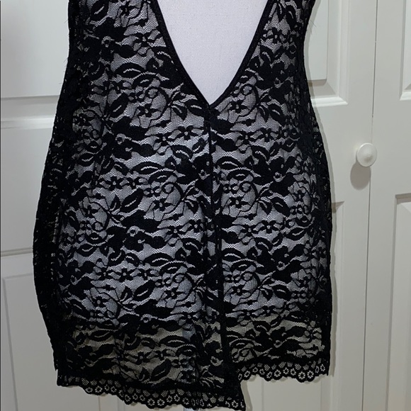 Gilligan & O'Malley Black Lace Teddy - Picture 6 of 8